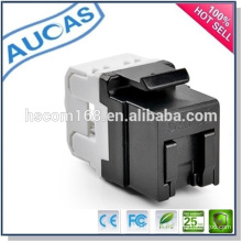 Utp ftp cat5e cat6 keystone jack módulo / AMP 90 graus keystone jack módulo / rede ethernet módulo rj45